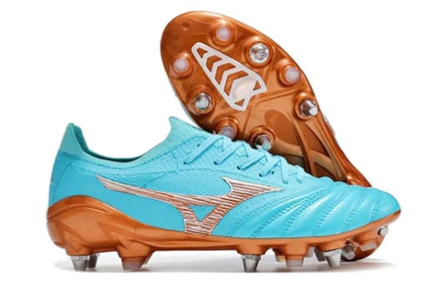 Mizuno Morelia Neo 3 Mixed Cleat Blue "Azure Blue Pack" Field Football Boots