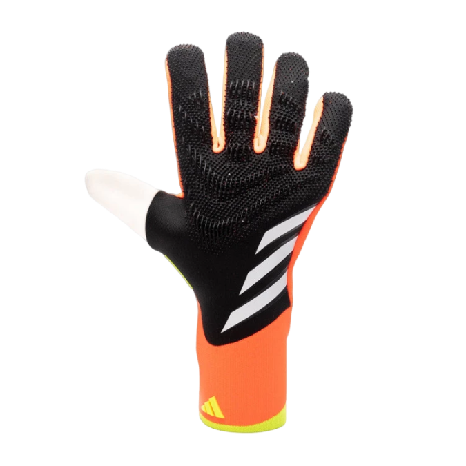 Adidas Predator Pro Goalkeeper Gloves Black and Orange "Solar Energy"