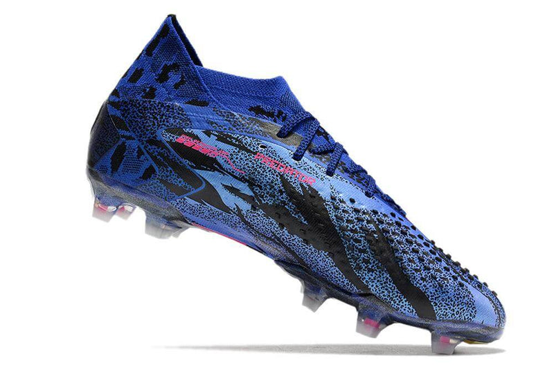 A nova Chuteira da Adidas de Campo Predator Accuracy.1 FG Azul e Rosa "Pogba" na Farda de Boleiro, Garanta a qualidade de Jogadores Profissionais Elite