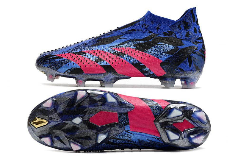 A nova Chuteira da Adidas de Campo Predator Accuracy+ FG Azul e Rosa "Pogba" na Farda de Boleiro, Garanta a qualidade de Jogadores Profissionais Elite