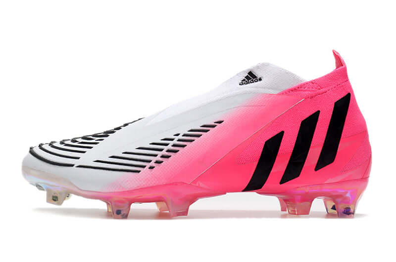 A nova Chuteira da Adidas de Campo Predator Edge+ FG Rosa e Branco "Beckham" na Farda de Boleiro, Garanta a qualidade de Jogadores Profissionais