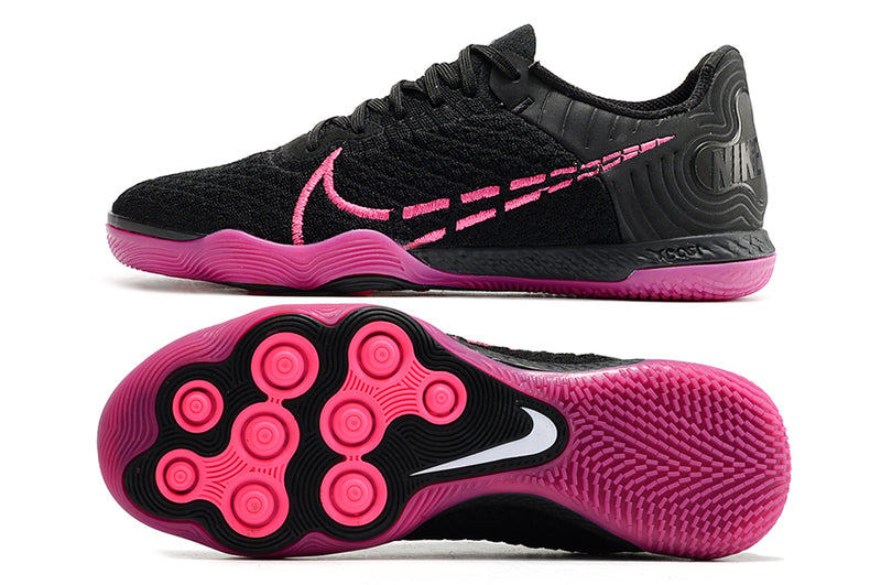 Tenha muito mais CONTROLE com a Nike React Gato Preto e Rosa De Futsal na Farda de Boleiro, Garanta a qualidade e FRETE GRÁTIS!