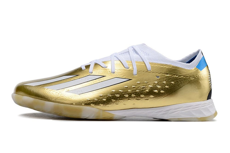 Tenha muito mais VELOCIDADE com a Adidas X Speedflow Messi.1 Futsal na Farda de Boleiro, Garanta a qualidade de Profissionais para a Evolução do seu Futebol