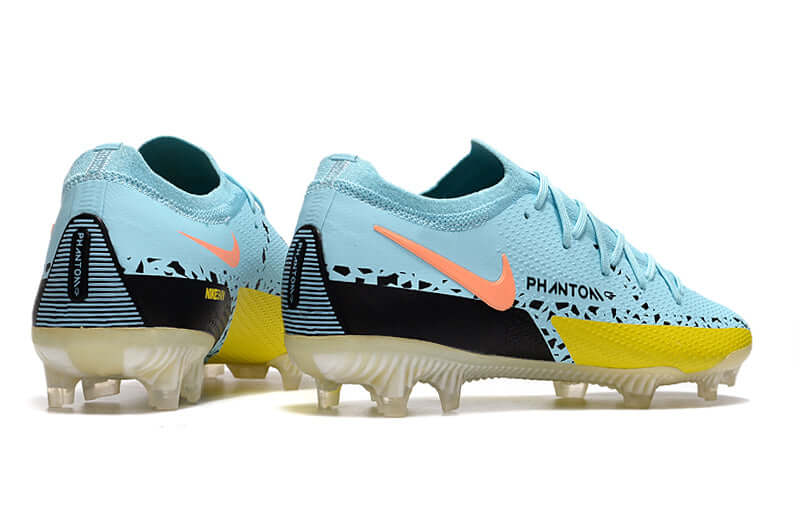 Controle é com Nike Phantom GT2 Elite FG Azul e Preto "Lucent Pack" na Farda de Boleiro, Garanta a qualidade de Jogadores Profissionais Elite e FRETE GRÁTIS!