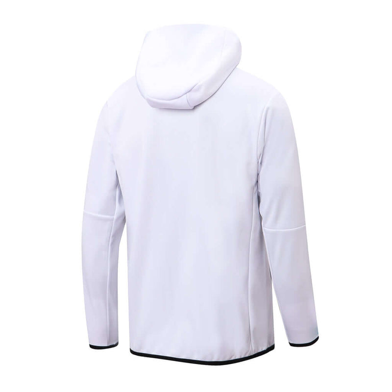 Conjunto de Moletom Nike Sportswear Tech Fleece Branco e Preto (Com Touca) - Farda de Boleiro