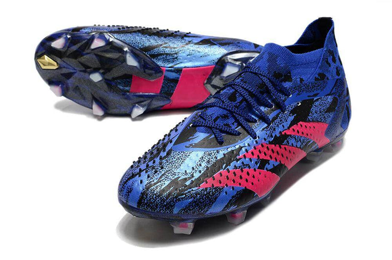 A nova Chuteira da Adidas de Campo Predator Accuracy.1 FG Azul e Rosa "Pogba" na Farda de Boleiro, Garanta a qualidade de Jogadores Profissionais Elite