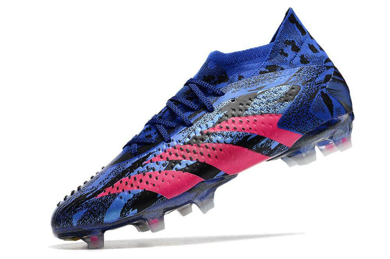 A nova Chuteira da Adidas de Campo Predator Accuracy.1 FG Azul e Rosa "Pogba" na Farda de Boleiro, Garanta a qualidade de Jogadores Profissionais Elite