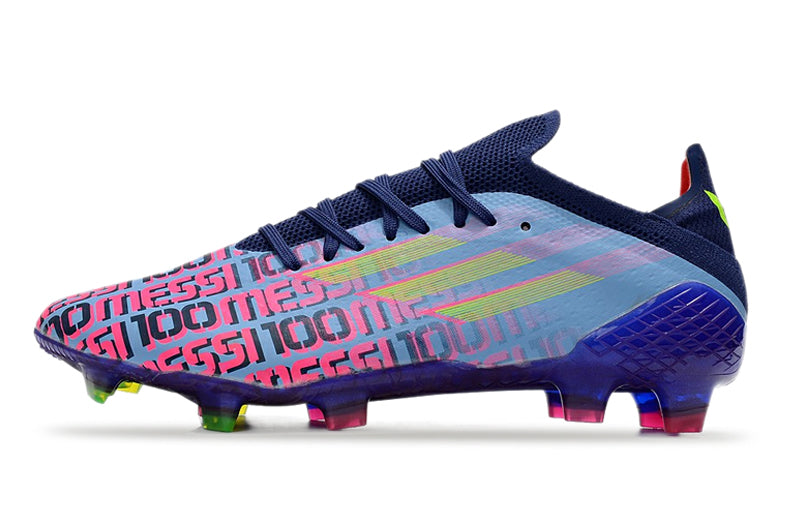 Velocidade é com Adidas X Speedflow.1 FG Roxa "Messi" na Farda de Boleiro, Garanta a qualidade de Jogadores Profissionais Elite