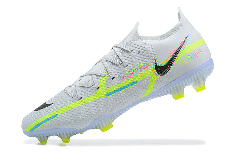 Controle é com Nike Phantom GT2 DF Elite Branca e Verde FG "Progress Pack" na Farda de Boleiro Garanta a qualidade de Jogadores Profissionais Elite e FRETE GRÁTIS!