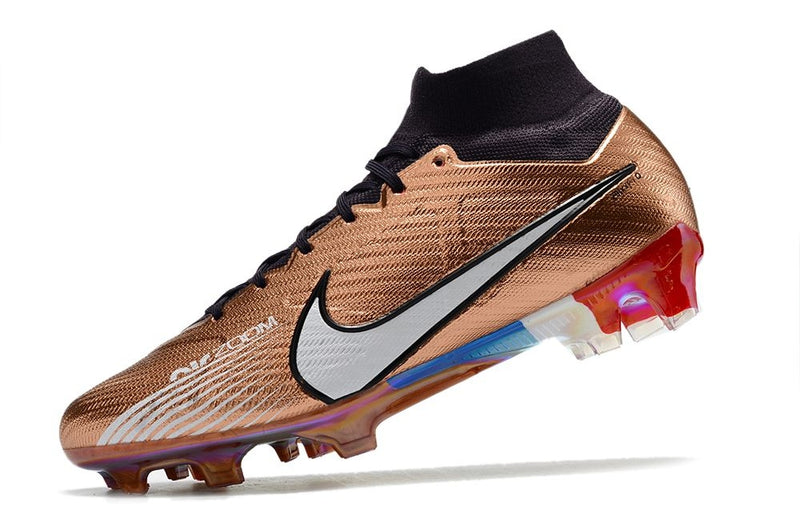 Velocidade é com Nike Air Zoom Mercurial Superfly 9 Elite FG Cobre "Edição França" na Farda de Boleiro, Garanta a qualidade de Jogadores Profissionais Elite!