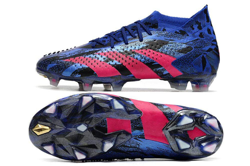 A nova Chuteira da Adidas de Campo Predator Accuracy.1 FG Azul e Rosa "Pogba" na Farda de Boleiro, Garanta a qualidade de Jogadores Profissionais Elite