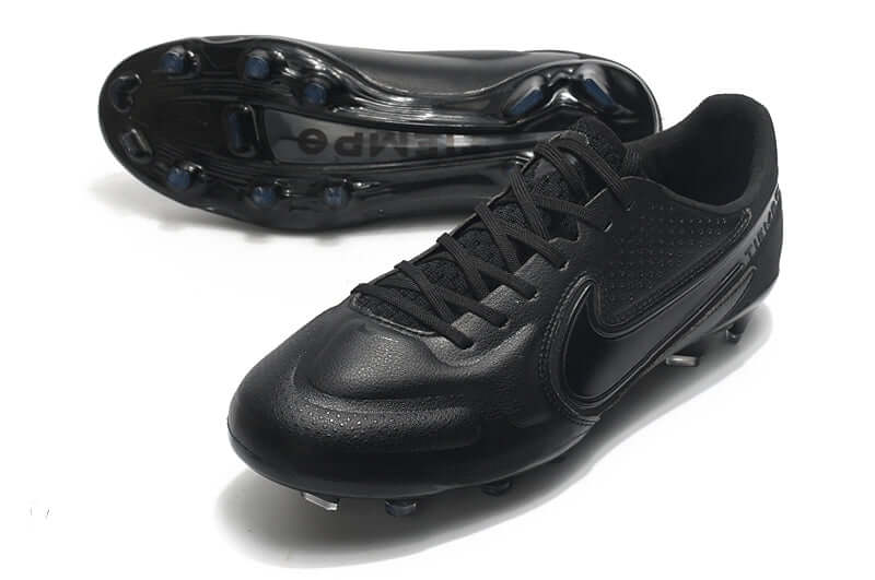 Conforto e qualidade é com NIKE Tiempo Legend 9 Elite FG Preto "Shadow Pack" na Farda de Boleiro, Garanta a qualidade de Jogadores Profissionais