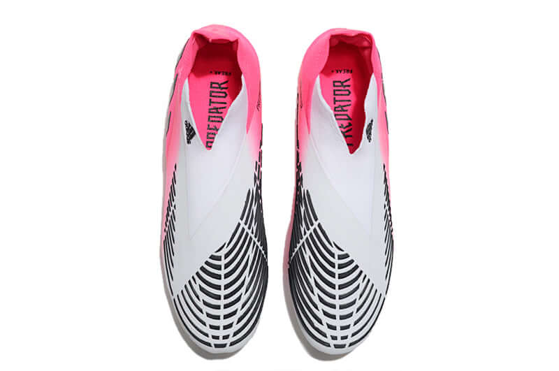 A nova Chuteira da Adidas de Campo Predator Edge+ FG Rosa e Branco "Beckham" na Farda de Boleiro, Garanta a qualidade de Jogadores Profissionais