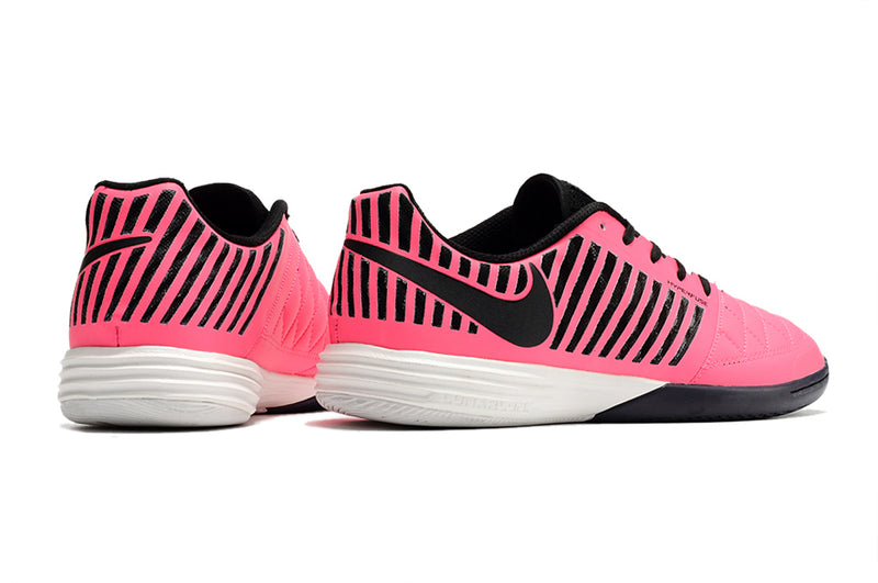 Chuteira Futsal Nike Lunar Gato II Rosa e Preto Farda de Boleiro