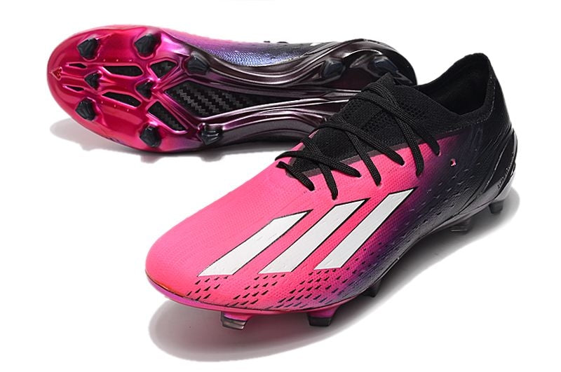 Velocidade é com Adidas X Speedportal.1 FG Rosa e Preto "Own You Football Pack" na Farda de Boleiro Garanta a qualidade de Jogadores Profissionais e Frete GRÁTIS