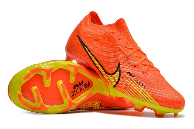 Nike Air Zoom Mercurial Vapor 15 Elite Orange and Yellow Football Boots