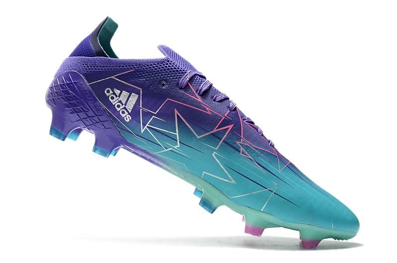 Velocidade é com Adidas X Speedflow.1 FG Roxa e Azul "Champions Code Pack" na Farda de Boleiro, Garanta a qualidade de Jogadores Profissionais Elite