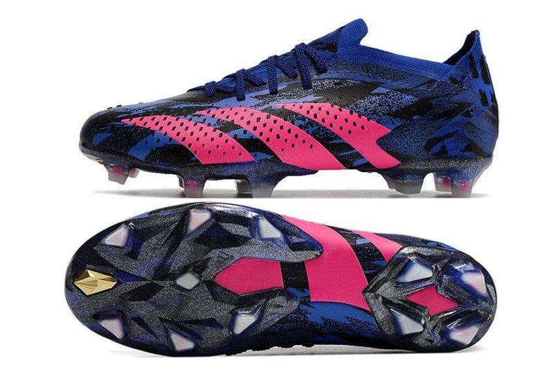 A nova Chuteira da Adidas de Campo Predator Accuracy.1 Low FG Azul e Rosa "Pogba" na Farda de Boleiro, Garanta a qualidade de Jogadores Profissionais Elite