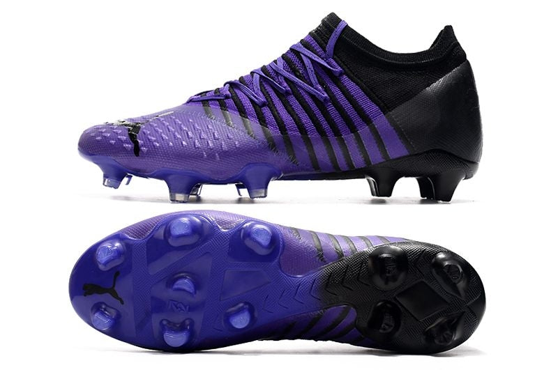 Tenha muito mais CONTROLE com a Puma Future Z 1.3 FG Roxo e Preto na Farda de Boleiro, Garanta a qualidade de Jogadores Profissionais Elite!