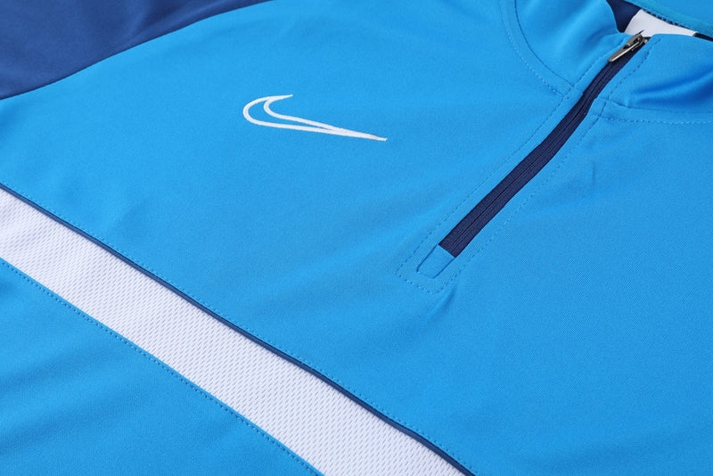 Conjunto Casual de Frio Nike Drifit Academy Azul Claro/Marinho - Farda de Boleiro