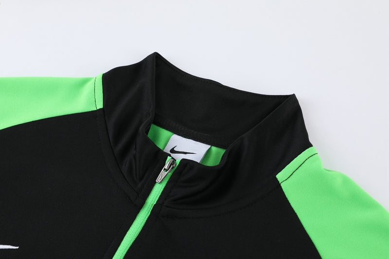 Conjunto Casual de Frio Nike Academy Preto e Verde - Farda de Boleiro