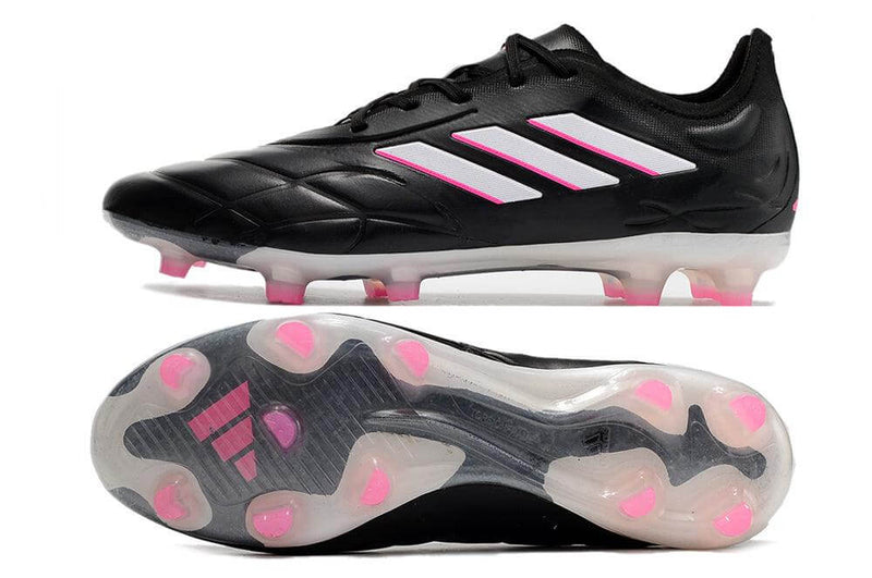 A nova Chuteira da Adidas de Campo Copa Pure.1 FG Preta, Rosa e Branca "Own You Football Pack" na Farda de Boleiro, a Nova Copa Pure.1 garante qualidade e muito conforto..