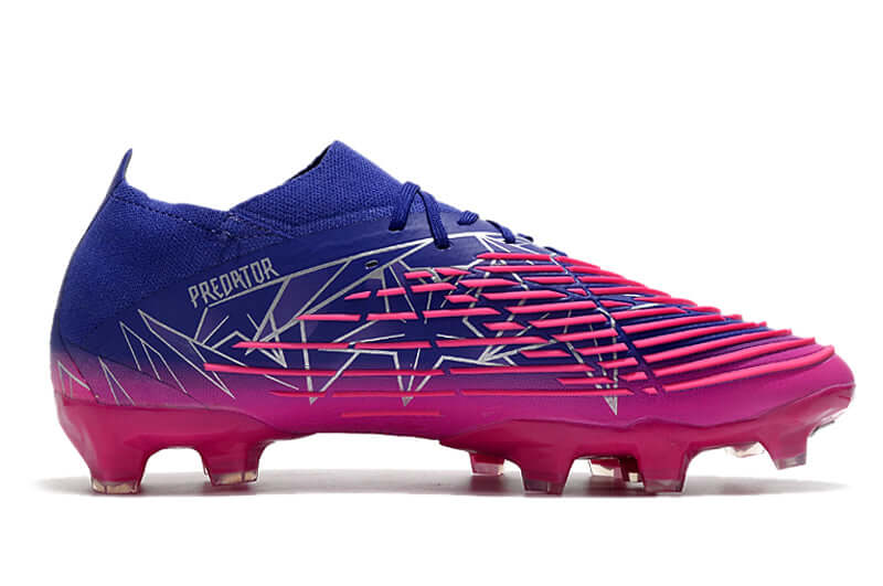 A nova Chuteira da Adidas de Campo Predator Edge.1 FG Roxo e Rosa "Champions Code Pack" na Farda de Boleiro, Garanta a qualidade de Jogadores Profissionais Elite