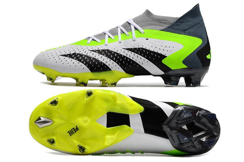 A nova Chuteira da Adidas de Campo Predator Accuracy.1 FG Verde e Branca "Crazyrush Pack" na Farda de Boleiro Garanta a qualidade de Jogadores Profissionais