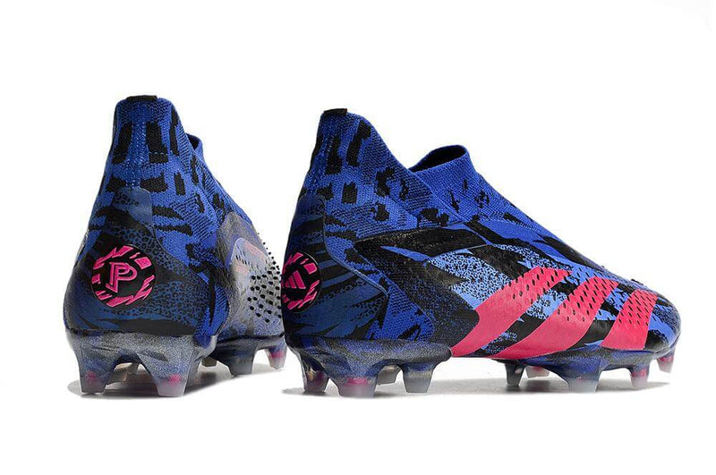 A nova Chuteira da Adidas de Campo Predator Accuracy+ FG Azul e Rosa "Pogba" na Farda de Boleiro, Garanta a qualidade de Jogadores Profissionais Elite