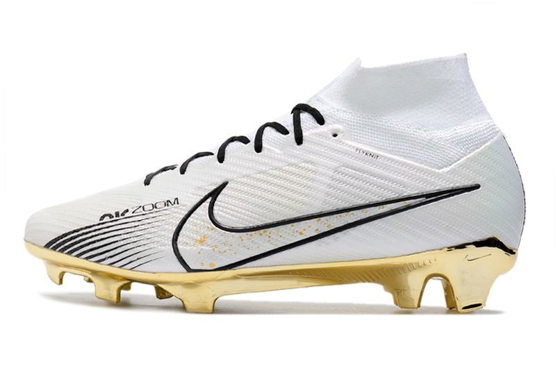 Nike mercurial superfly white and gold hotsell