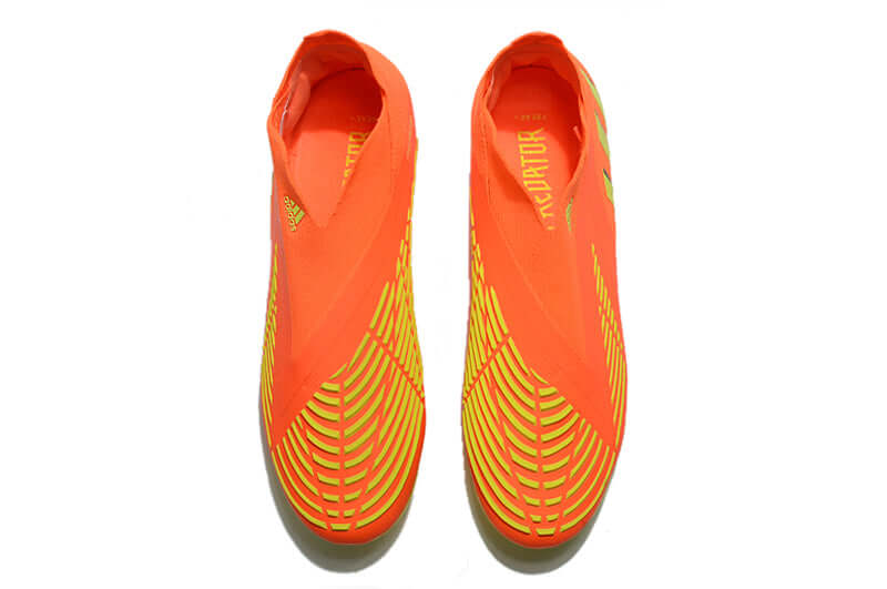 A nova Chuteira da Adidas de Campo Predator Edge+ FG Laranja e Amarelo "Game Data Pack" na Farda de Boleiro, Garanta a qualidade de Jogadores Profissionais