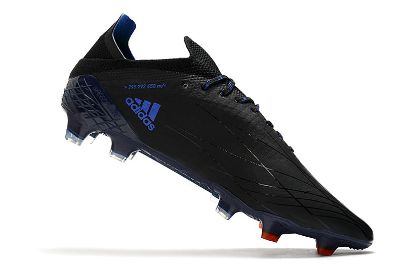 Velocidade é com Adidas X Speedflow.1 FG Preto e Azul "Escape Light Pack" na Farda de Boleiro, Garanta a qualidade de Jogadores Profissionais Elite