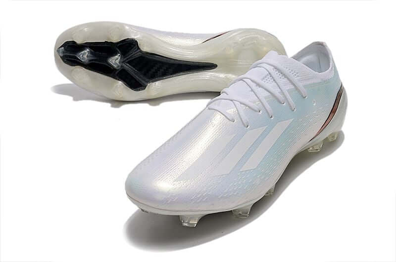 Velocidade é com Adidas X Speedportal.1 FG Branca "Whiteout" na Farda de Boleiro, Garanta a qualidade de Jogadores Profissionais Elite e Frete GRÁTIS!