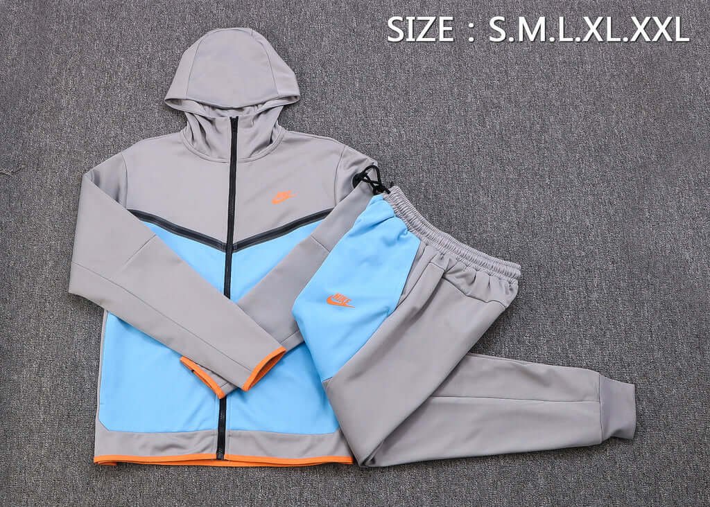 Conjunto de Moletom Nike Sportswear Tech Fleece Cinza